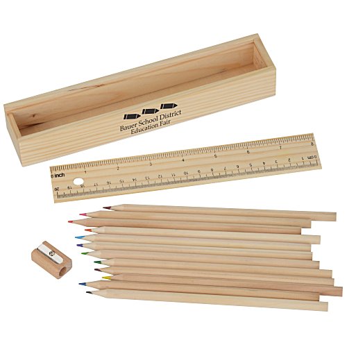 Colored Pencil & Ruler Box Main Image