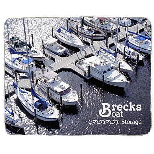 Full Color Sherpa Lined Throw Blanket Main Image