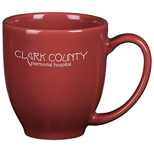 USA Made Bistro Mug - 14 oz. - Red Main Image