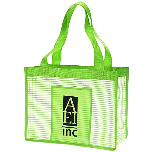 Sheer Striped Tote Bag Main Image