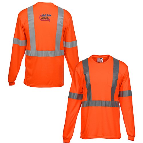 High Visibility Long Sleeve Safety T-Shirt Main Image