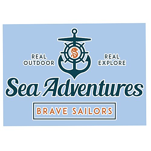 Full Color Sticker - Rectangle - 5 inches x 7 inches Main Image