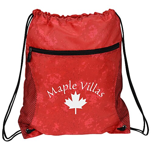 Mesh Pocket Sportpack - Distressed Print Main Image