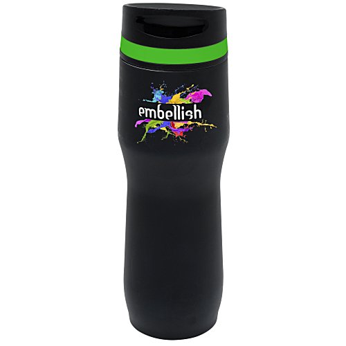 Persona Caturra Vacuum Tumbler - 16 oz - Black - Full Color Main Image