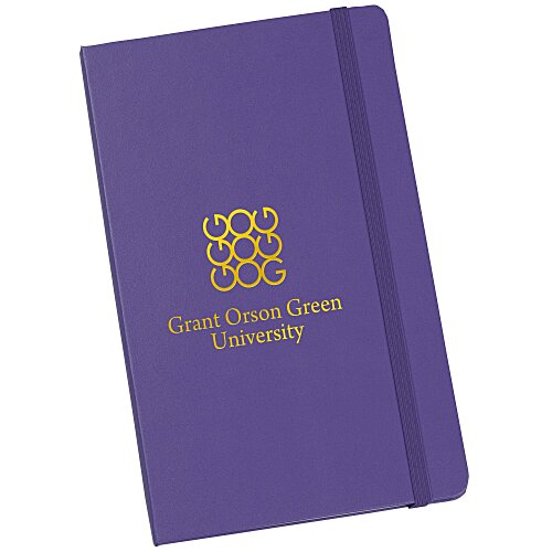 Moleskine Hard Cover Notebook - 8 1/4 inches x 5 inches - Ruled - Foil Stamp Main Image