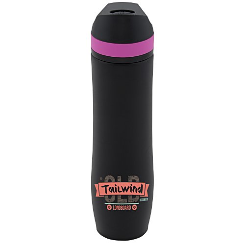 Persona Wave Vacuum Sport Bottle - 20 oz - Black - Full Color Main Image