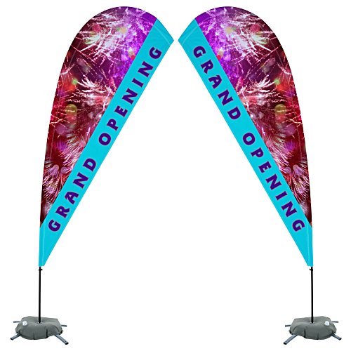 Indoor Value Sail Sign - 9 1/2 feet - Two Sided Main Image