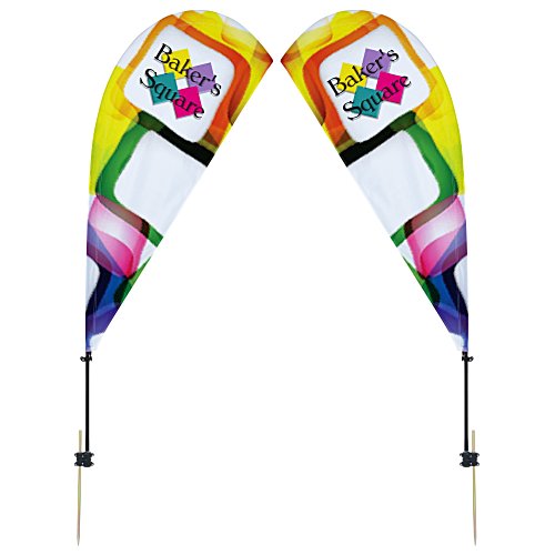 Outdoor Value Sail Sign - 6 1/2 feet - Two Sided Main Image