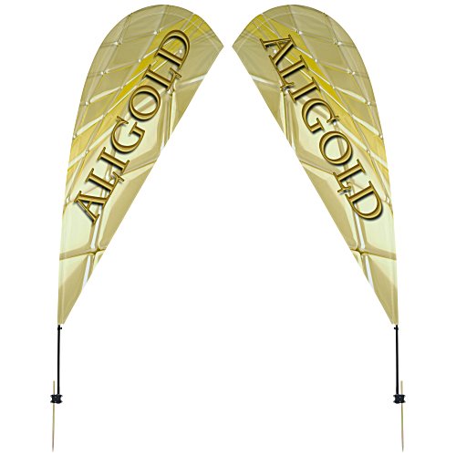 Outdoor Value Sail Sign - 9 1/2 feet - Two Sided Main Image