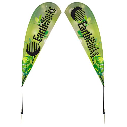 Outdoor Value Sail Sign - 13 feet - Two Sided Main Image