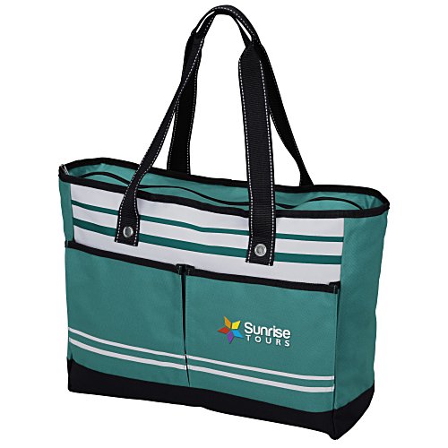 Striped Bonita Tote - Embroidered Main Image