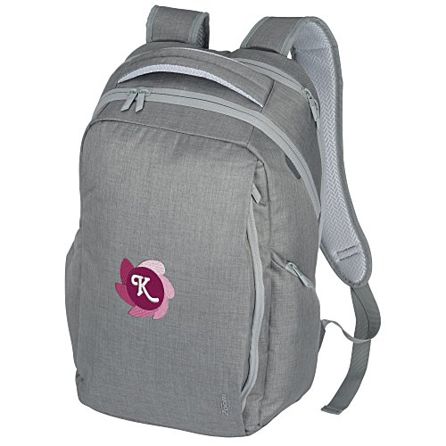 Zoom Grid 15" Laptop Backpack - Embroidered Main Image