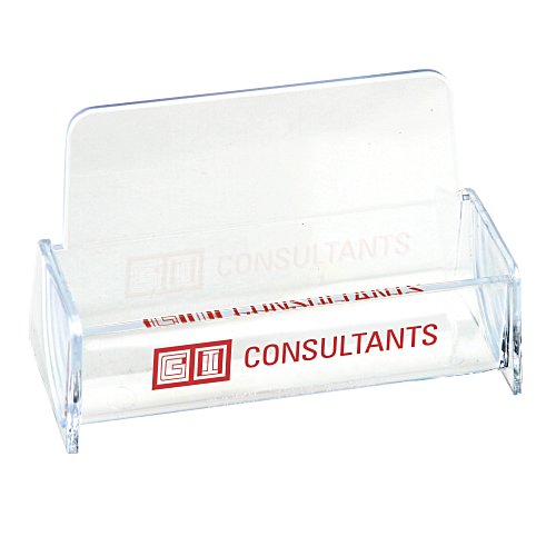 Desktop Business Card Holder - Clear - 24 hr Main Image