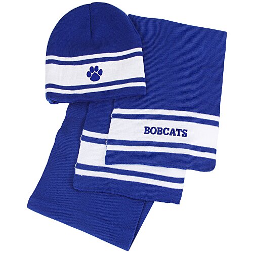 Varsity Beanie and Scarf Set Main Image