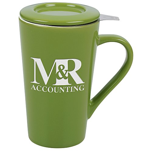 Tea Time Ceramic Mug Set - 14 oz. Main Image