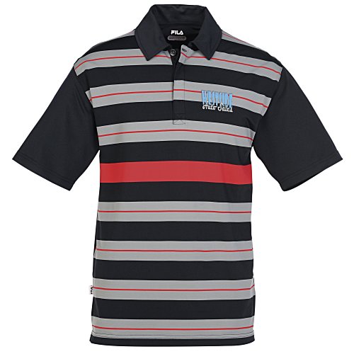 FILA Bristol Engineered Striped Polo - Men's Main Image