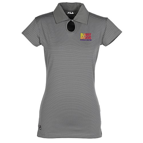 FILA New Orleans Striped Key-Hole Polo - Ladies' Main Image