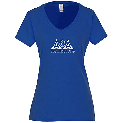 Team Favorite 4.5 oz. V-Neck T-Shirt - Ladies' - Screen Main Image