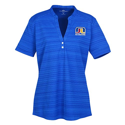 Barcode Textured Henley - Ladies' Main Image