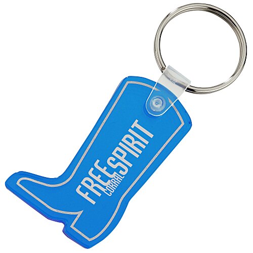Western Boot Soft Keychain - Translucent Main Image