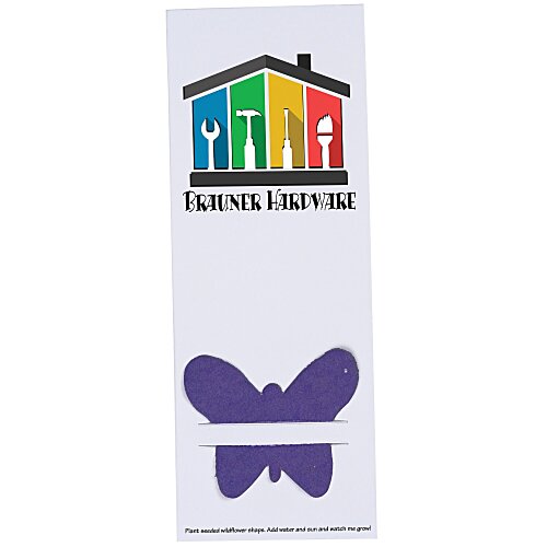 Plant-A-Shape Flower Seed Bookmark - Butterfly - 24 hr Main Image