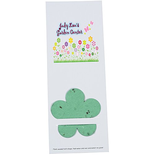 Plant-A-Shape Herb Garden Bookmark - Flower - 24 hr Main Image