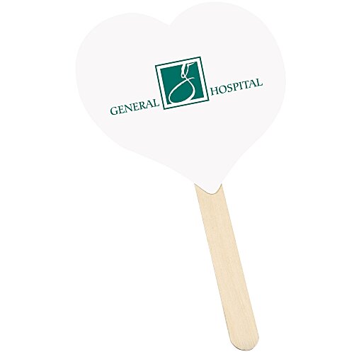 Mini Hand Fan - Heart - 24 hr Main Image