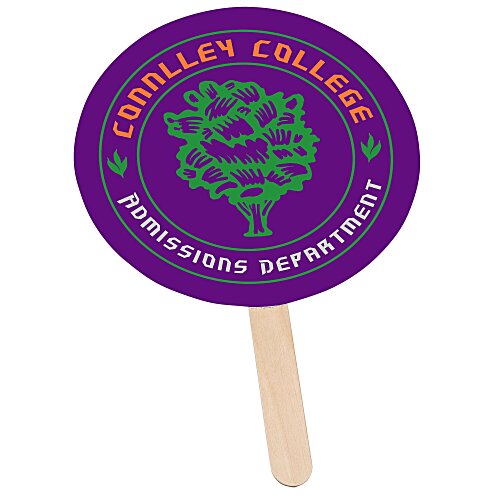 Mini Hand Fan - Round - Full Color - 24 hr Main Image