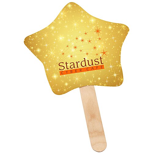 Mini Hand Fan - Star - Full Color - 24 hr Main Image