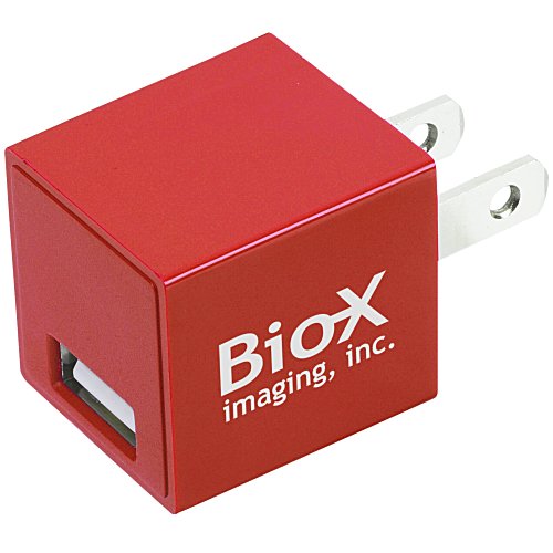 Square USB Wall Charger - 24 hr Main Image