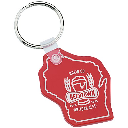 Wisconsin Soft Keychain - Translucent Main Image