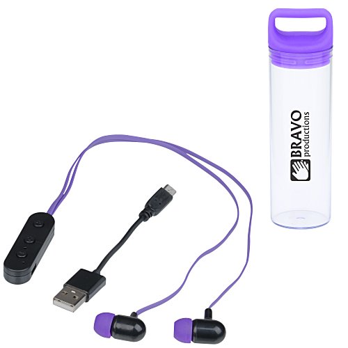 Bluetooth Ear Buds with Color Top Case Main Image