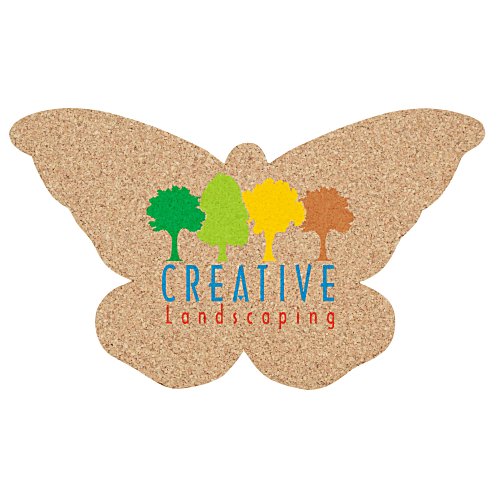 Cork Coaster - Butterfly - Full Color Main Image