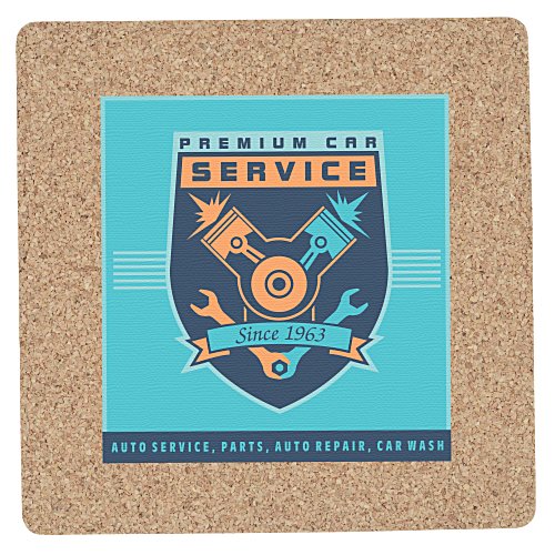 Cork Coaster - Square - Full Color Main Image
