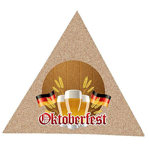 Cork Coaster - Triangle - Full Color Main Image