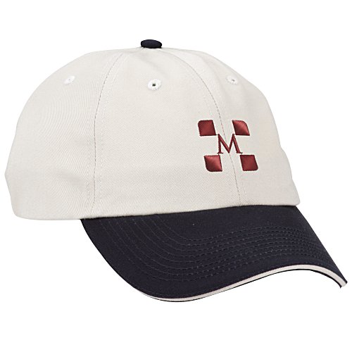 Brushed Cotton Twill Sandwich Cap - Two Tone Main Image