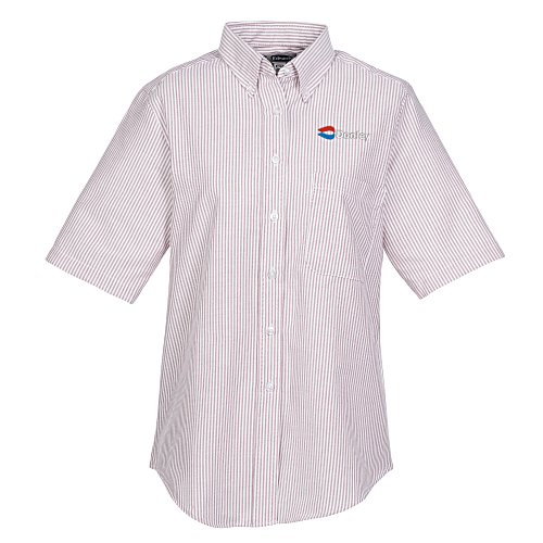 Easy Care Short Sleeve Stripe Oxford Shirt - Ladies' Main Image