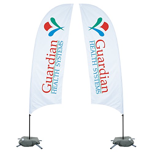 Indoor Value Razor Sail Sign - 10 1/2 feet - Two Sided Main Image