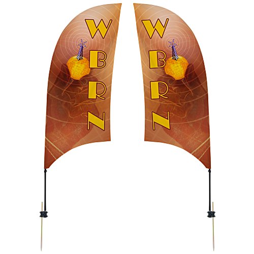 Outdoor Value Razor Sail Sign - 7 1/2 feet - Two Sided Main Image