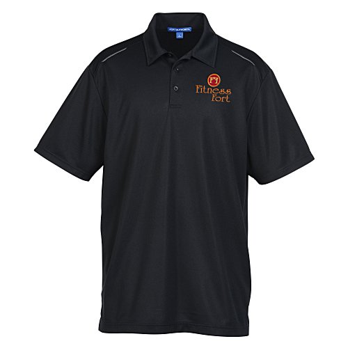 Reflective Accent Pinpoint Mesh Polo - Men's Main Image