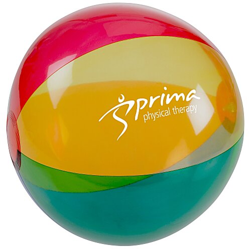 16" Multicolor Translucent Beach Ball Main Image