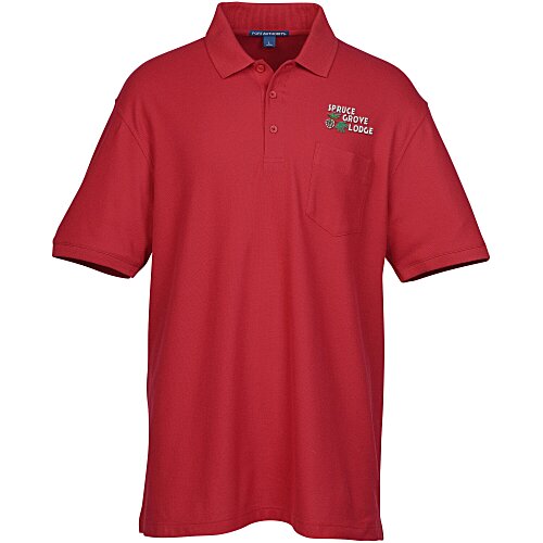 Lightweight Classic Pique Pocket Polo - Men's Main Image