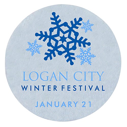 Felt Circle Magnet - 3 1/2 inches Main Image