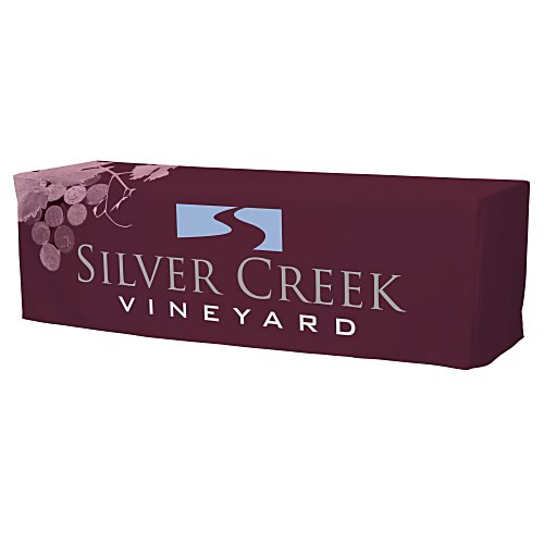 Serged Closed-Back Outdoor Fitted Table Cover - 8 feet Main Image