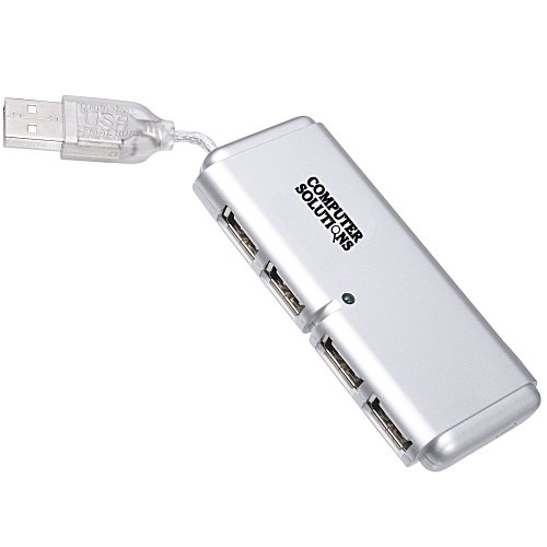 Mini 4-Port USB Hub - Opaque - 24 hr Main Image