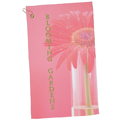 Full Color Plush Golf Towel - 25 inches x 15 inches Main Image