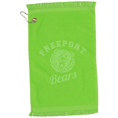 Fringed Golf Towel - 18 inches x 11 inches - Color Main Image