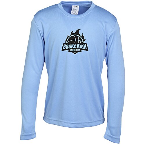 Cool & Dry Basic Performance Long Sleeve Tee - Youth - Screen Main Image