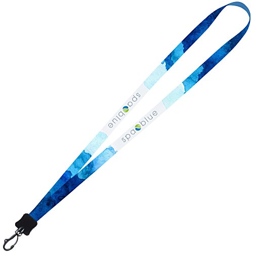 Dye-Sublimated Tubular Lanyard - 1/2" - 32" - Plastic Swivel Snap Hook Main Image