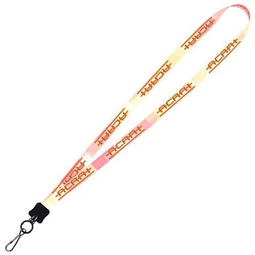 Dye-Sublimated Tubular Lanyard - 1/2" - 32" - Metal Swivel Snap Hook Main Image